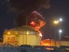 Появилось видео взрыва на нефтебазе в Краснодарском крае