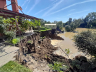 Берег реки Афипс обрушился рядом с домом в Краснодарском крае