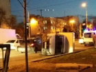  В Краснодаре водитель «семерки» перевернул автомобиль и скрылся с места ДТП