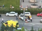 В Краснодаре машина скорой помощи попала в ДТП возле парка Галицкого