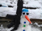 Снеговик-защитник повеселил жителей Краснодара