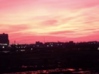 В Краснодаре небо окрасилось в лиловый цвет
