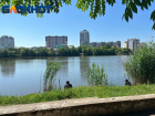 В Краснодаре рыбаки облюбовали берег Карасунов