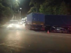 Два большегруза столкнулись на узкой дороге в Туапсинском районе
