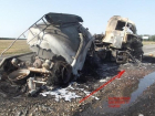 На Кубани чуть не погиб водитель горящего грузовика