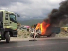 Под Геленджиком на трассе сгорела «Газель» 