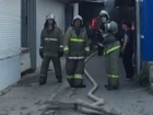 Крупный пожар на рынке в Новокубанске сняли на видео