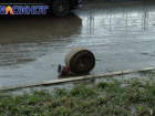 В Краснодаре после дождя город встал в пробках из плывущих на работу машин