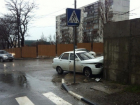 Водитель врезался в забор церкви в Новороссийске