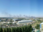 Во время крупного пожара в Краснодаре обрушилась крыша здания