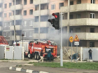 В Новороссийске произошел пожар на стройплощадке