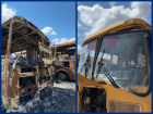 Власти показали последствия атаки БПЛА на базу школьных автобусов в Краснодаре