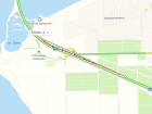 У Крымского моста со стороны Краснодарского края выстроилась трехкилометровая пробка