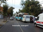 В Краснодаре столкнулись «Газель» и троллейбус
