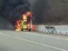 Машина скорой помощи с трупом загорелась в Краснодарском крае