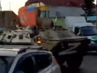 Колонна военной техники въехала в Краснодар