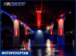 Яблоновский мост между Адыгеей и Краснодаром украсили подсветкой триколора