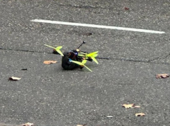 В центре Туапсе упал беспилотник