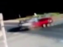 Видео страшной аварии в Тбилисской попало в сеть