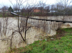 В Краснодарском крае вода в реках поднялась до опасного уровня