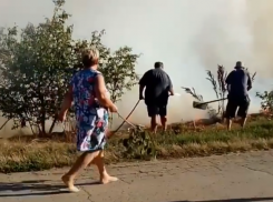  Жители Новотаманского сельского поселения сами тушили пожар после вспыхнувшего трансформатора 