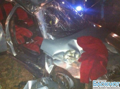 В Краснодарском крае «Лада» на высокой скорости въехала в дерево