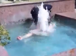 Куда приводит любовь: с признаниями в страстных чувствах к «Андрею» голая дама залезла в фонтан Сочи