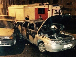 В спальном районе Краснодара сгорел автомобиль