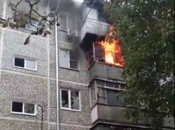 На День города в Краснодаре сгорел балкон жилой пятиэтажки