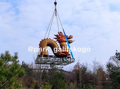 Дракон взлетел над Японским садом Краснодара 