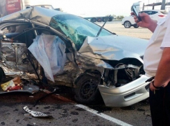  В жуткой аварии под Новороссийском погибла автоледи на  «Мицубиси»