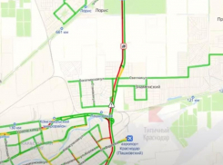 На Восточном Обходе Краснодара образовалась 12-километровая пробка