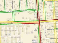 В Краснодаре образовалась огромная пробка на Российской