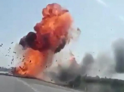 Мощный взрыв «ГАЗели» под Белореченском попал на видео
