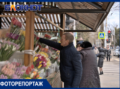 Тысячи краснодарцев стоят в очередях за цветами: фоторепортаж