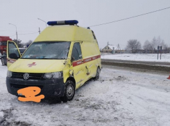 На Кубани машина скорой помощи попала в ДТП