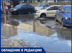 Туалетная бумага и вонь: в Краснодаре канализация залила дорогу возле детсадов и школы