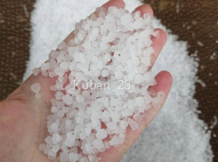 Град обрушился на Краснодарский край