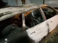 В центре Краснодара ночью сожгли машину