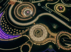 Для самолетов: в парке Галицкого появилось огромное сияющее дерево