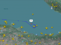 Самолёт со скрытым позывным засекли над Чёрным морем