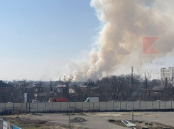 Краснодарцы сообщили о пожаре в районе авиаучилища