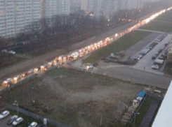 В Краснодаре на ул. Героев-Разведчиков образовалась рекордная пробка 