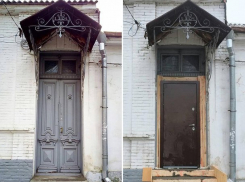 Краснодарцы назвали «дебилизмом» замену старинных дореволюционных дверей на «китайский ширпотреб»