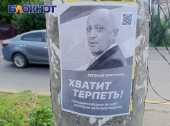 «Сильной стране, сильный лидер!»: в центре Краснодара появились предвыборные плакаты Евгения Пригожина
