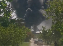 В Краснодарском крае загорелся завод «Югтрубпласт»