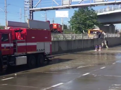 В Сочи затопило участок трассы