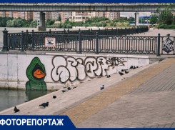 Кубанскую набережную Краснодара изуродовали матерными надписями и граффити
