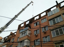 Сгоревший дом в Краснодаре начали восстанавливать