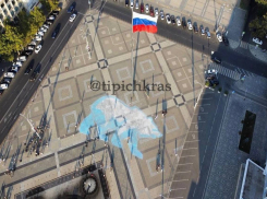 У мэрии Краснодара стёрли медведя – символ «Единой России»